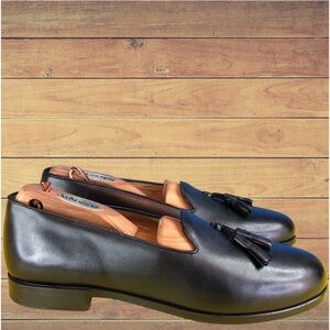 Nettleton Dino Classic Men’s 9 D Leather Slip On Loafers Dress Shoes Handcrafted
